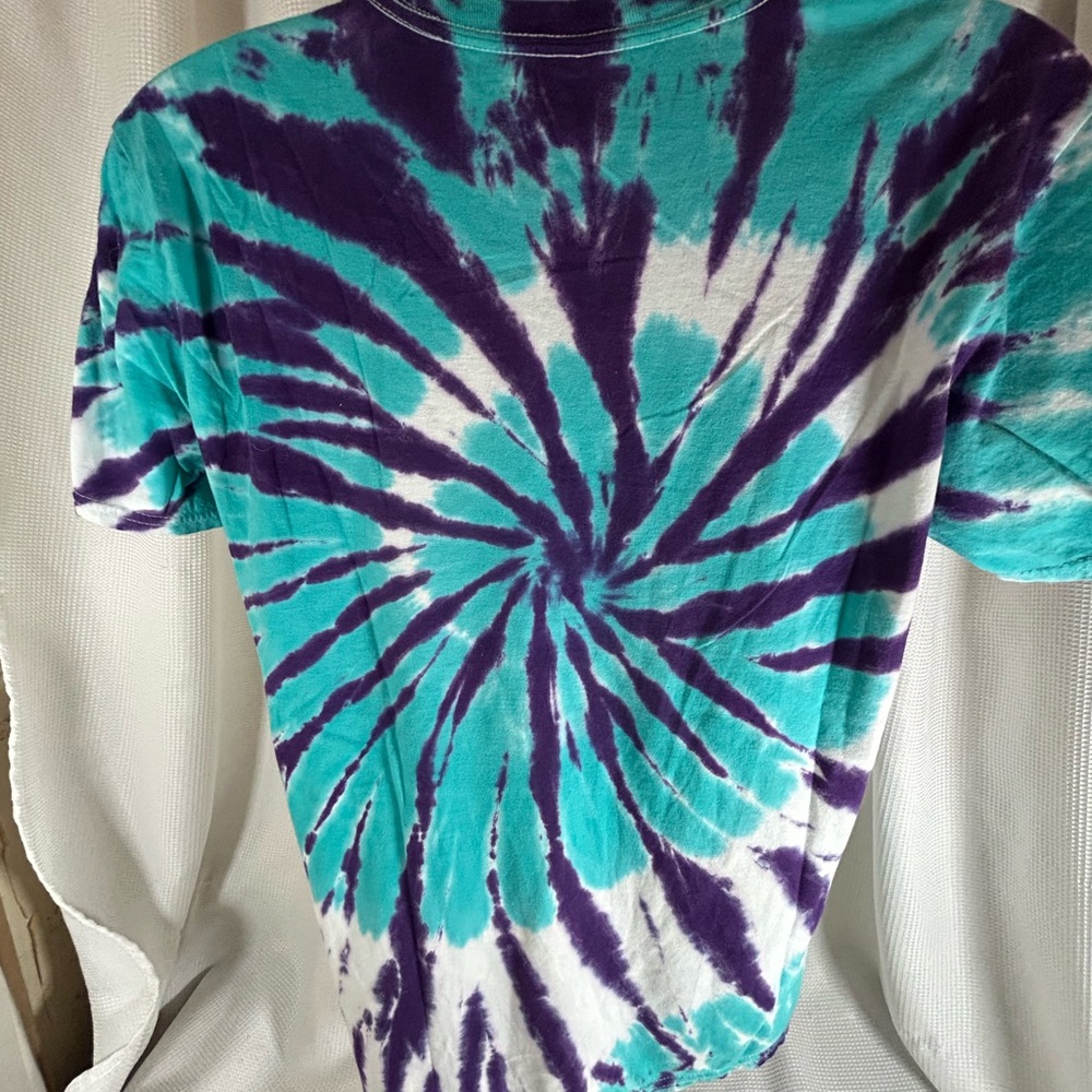 Scooby Doo, short sleeve T-shirt, tie-dye, purple, white, and blue - Picture 2 of 4